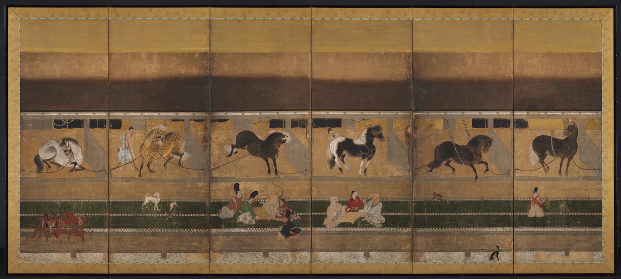 Chevaux et Palefreniers dans l