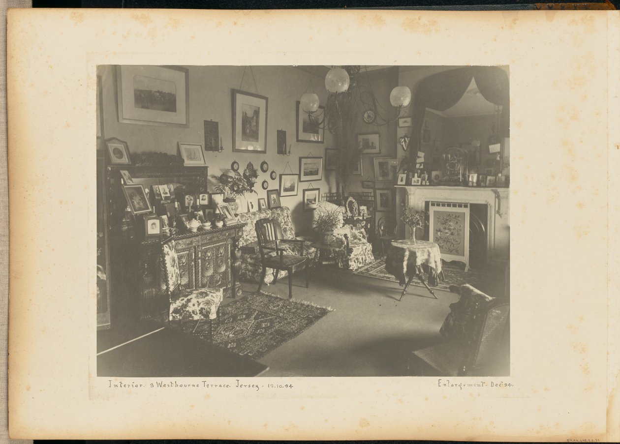 Intérieur. 3 Westbourne Terrace. Jersey. - Unknown artist