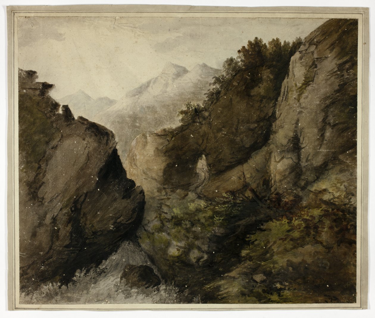 Paysage de montagne - Unknown artist