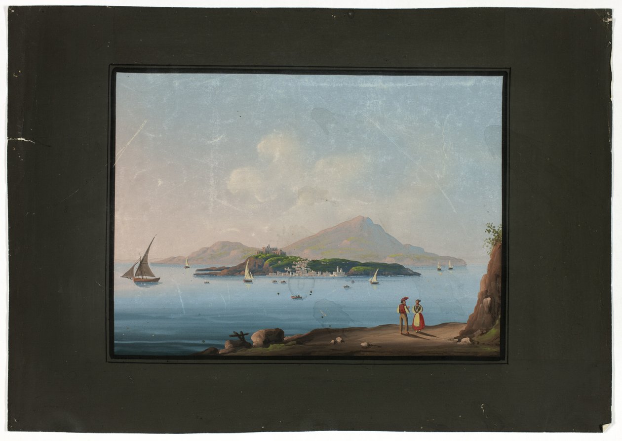 Naples avec le Vésuve - Unknown artist