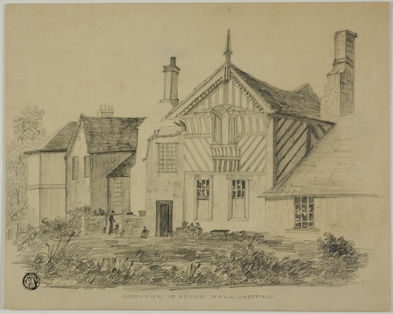 Vue Nord de Broom Hall, Sheffield - Unknown artist