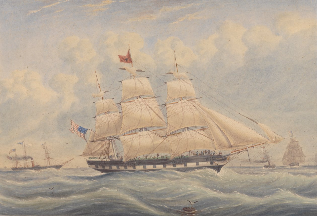 Navire postal Ivanhoe 1849 - Unknown artist