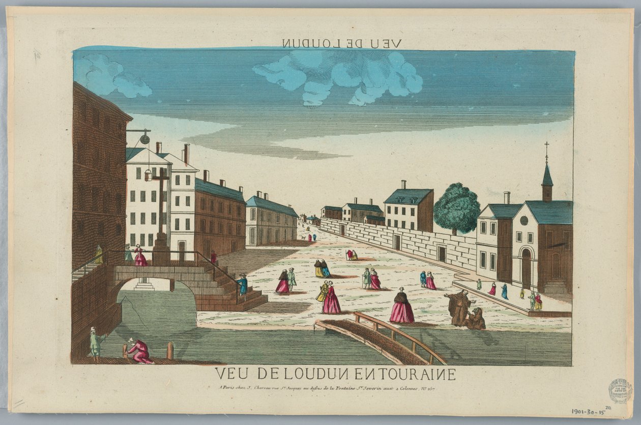 Théâtre optique, Vue de Londun en Touraine - Unknown artist
