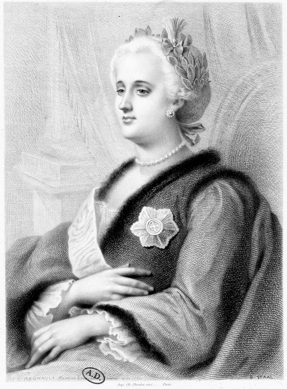 Portrait de Catherine II de Russie - Unknown artist