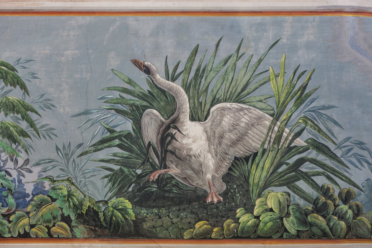 Cygne, détail de 3743687 (fresque) - Unknown artist