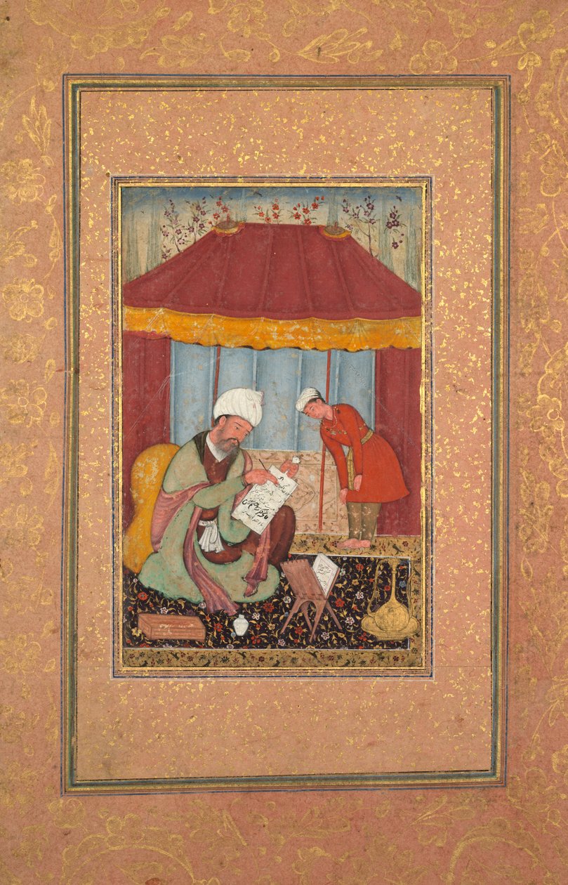 Professeur avec son élève - Unknown artist