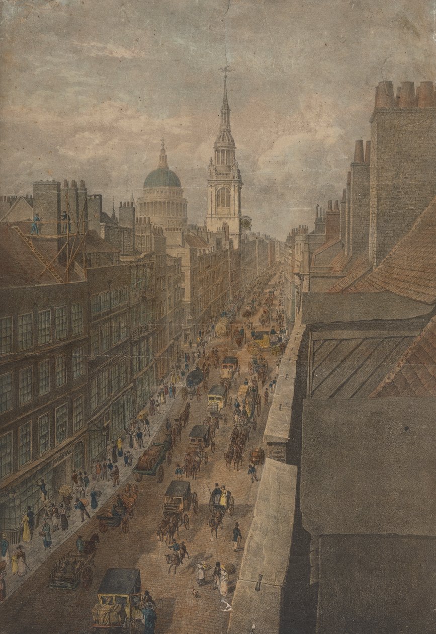 Vue de Cheapside - Unknown artist