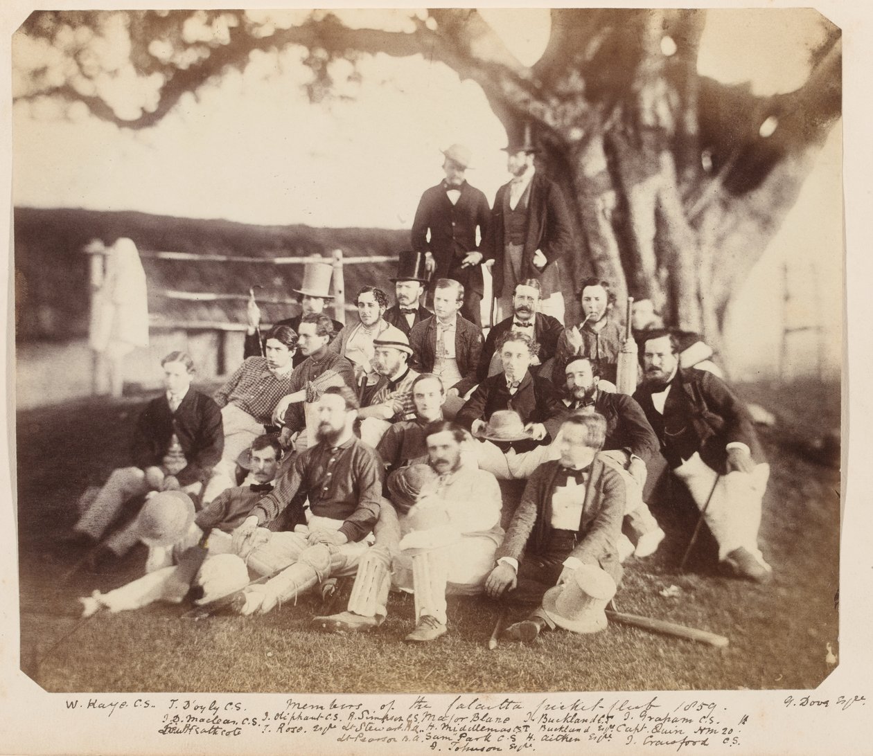 Membres du Calcutta Cricket Club, 1859 - Unknown