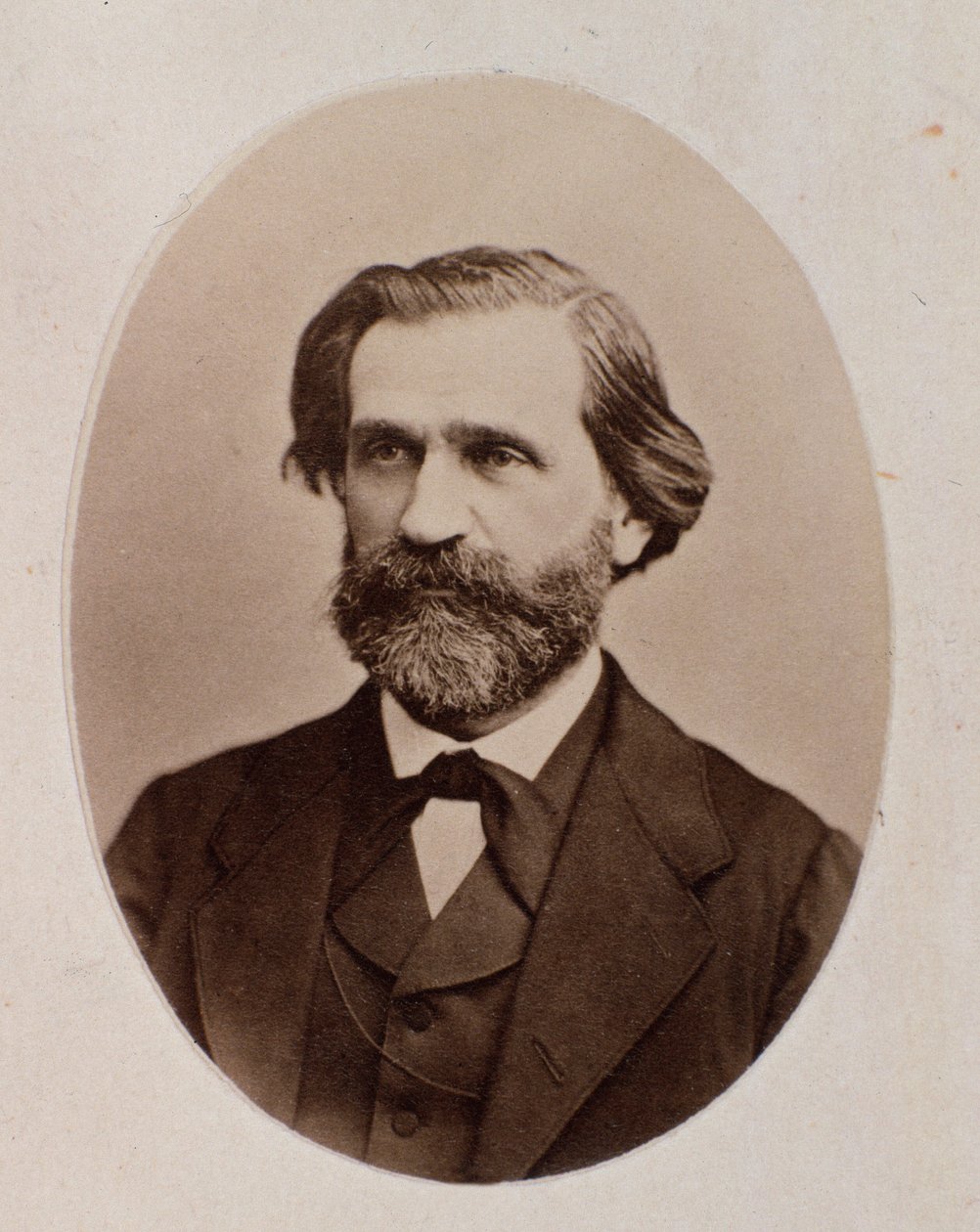 Portrait de Giuseppe Verdi (photo n/b) - Unknown photographer