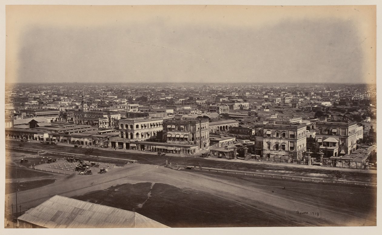 Vue depuis le monument Ochterlony, Calcutta - Unknown photographer