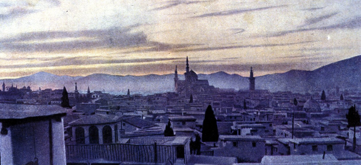 Vue de Damas (Syrie). Autochrome - Unknown photographer