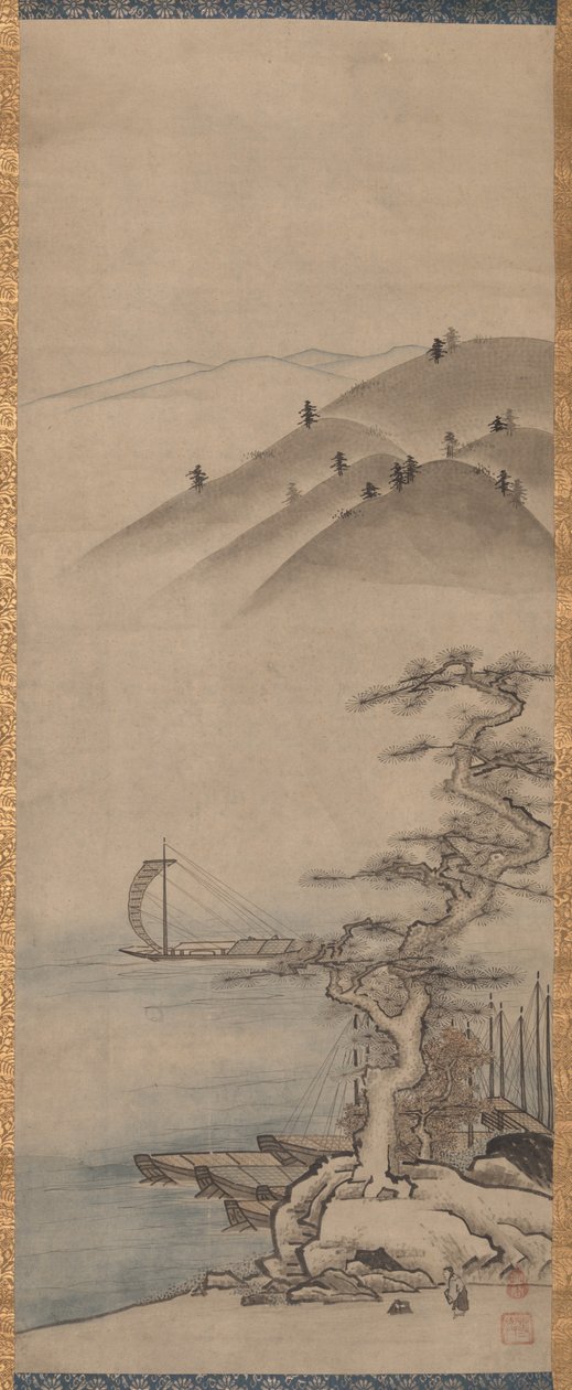 Paysages (une paire) - Unkoku Toyo