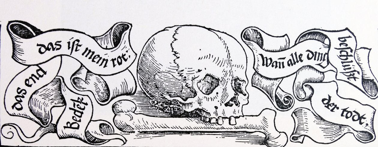Amour vénal, gravure sur bois représentant la mort, vers 1511 - Urs Graf