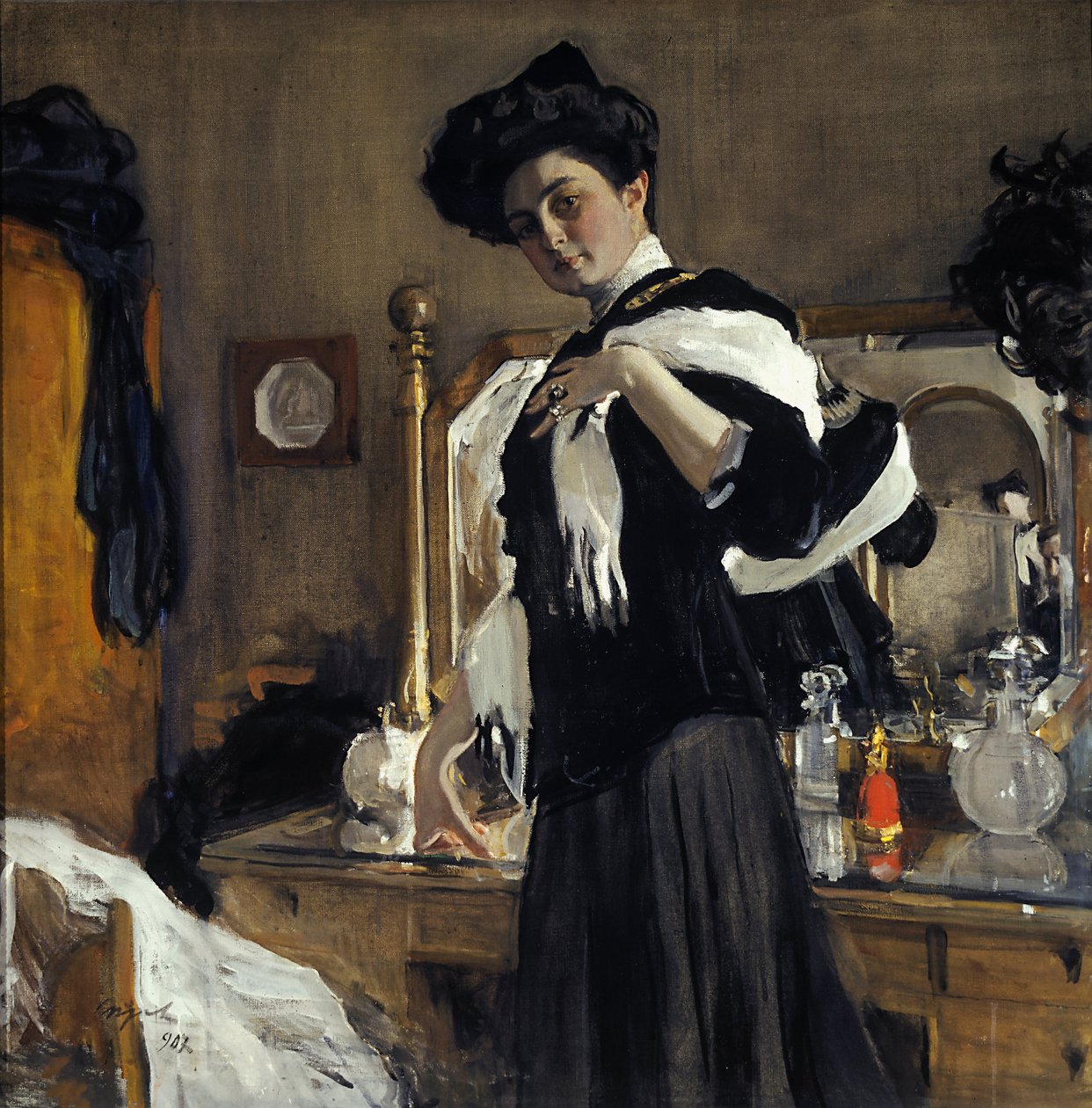 Portrait de G. L. Hirschman - Valentin Aleksandrovich Serov
