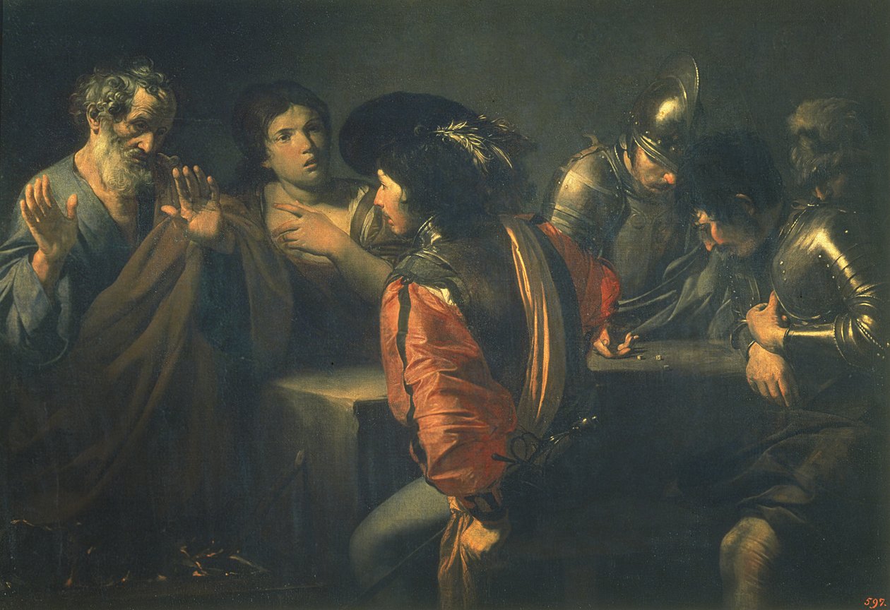Le reniement de Saint Pierre, 1620 - Valentin de Boulogne