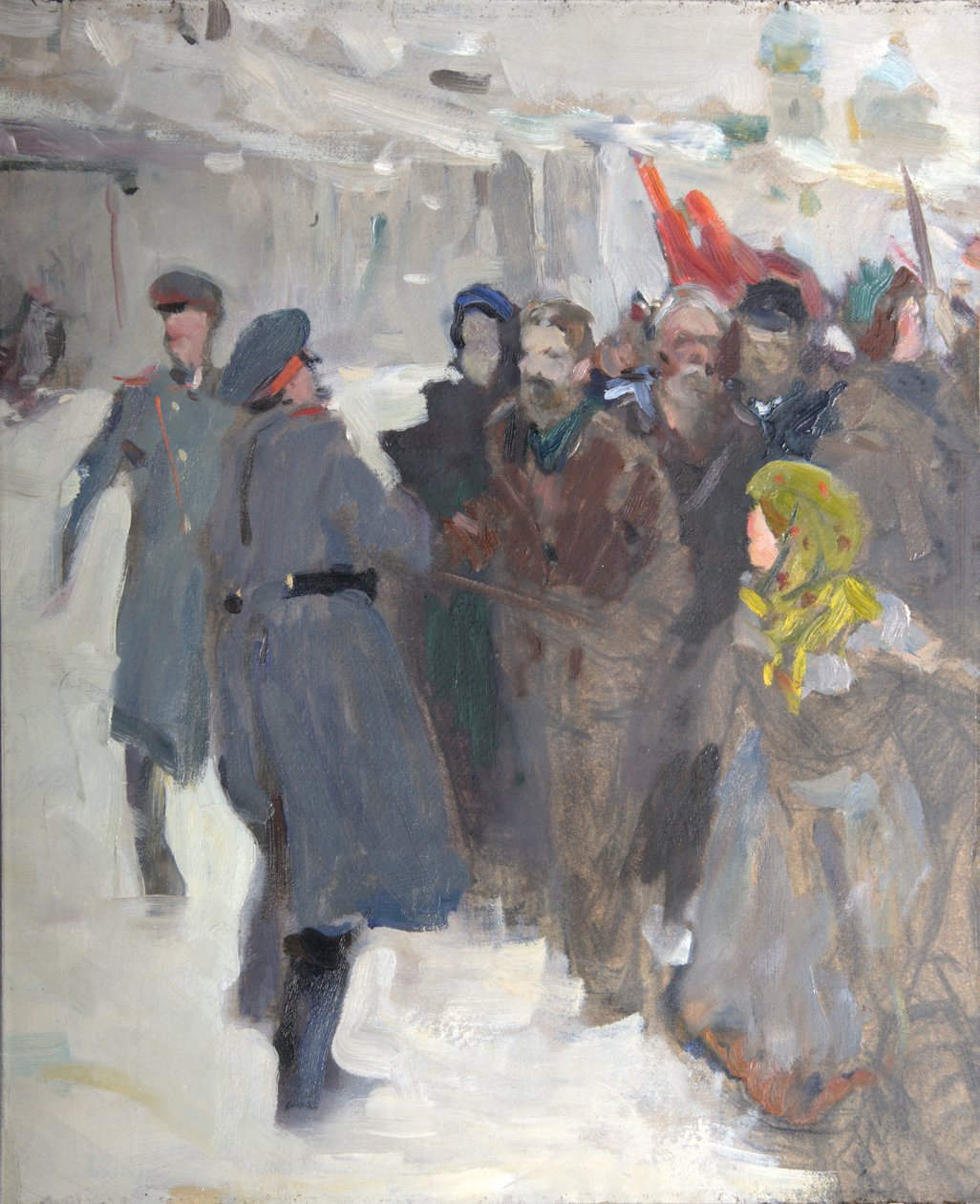 Manifestation révolutionnaire, 1906 - Valentin Aleksandrovich Serov