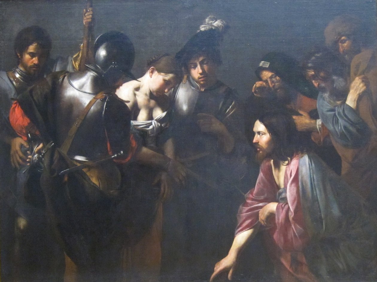 Le Christ et la femme adultère - Valentin de Boulogne