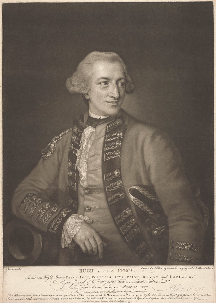 Hugh, Comte Percy - Valentine Green