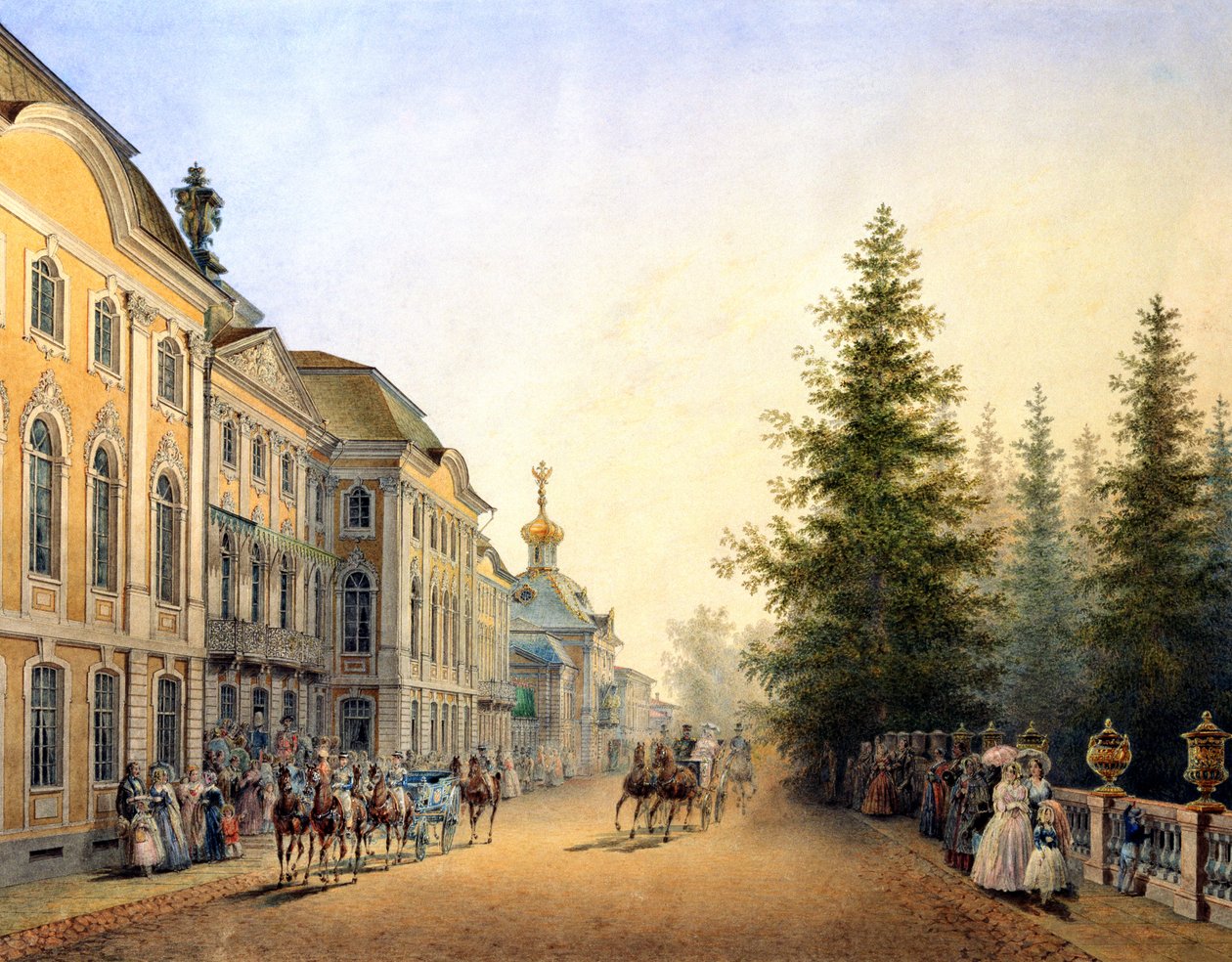 Départ de la cour à l