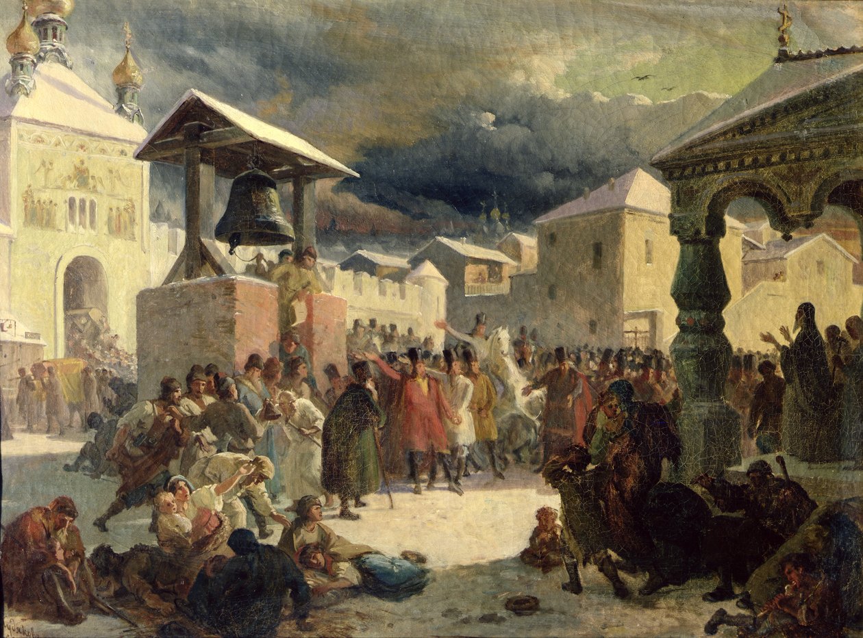 Le Veche dans la République de Novgorod, 1861 - Vasily Grigorievich Khudyakov
