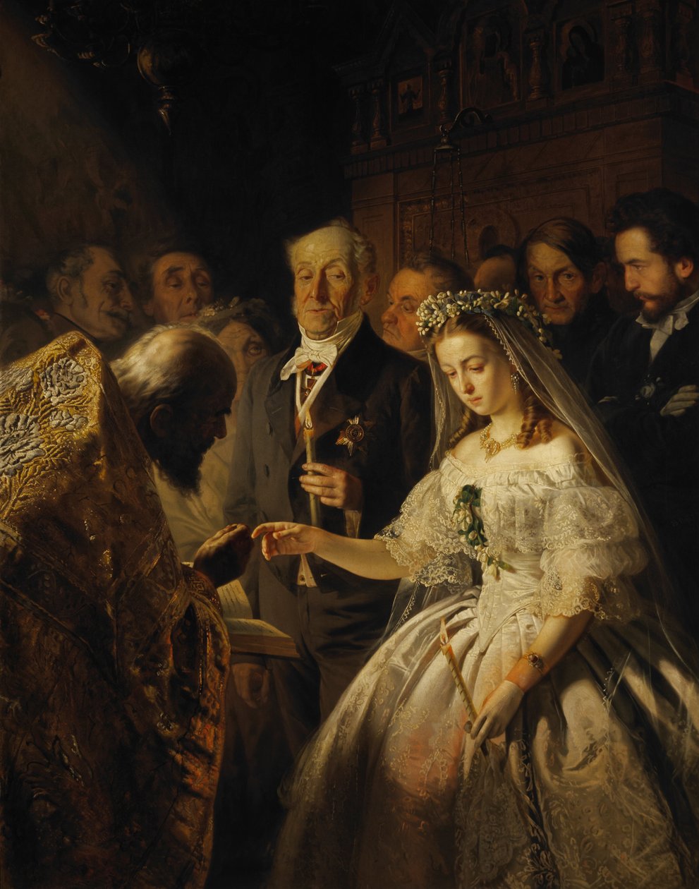 Le mariage inégal - Vasily Pukirev