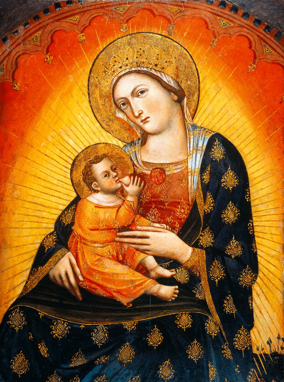 Panneau avec la Vierge à l