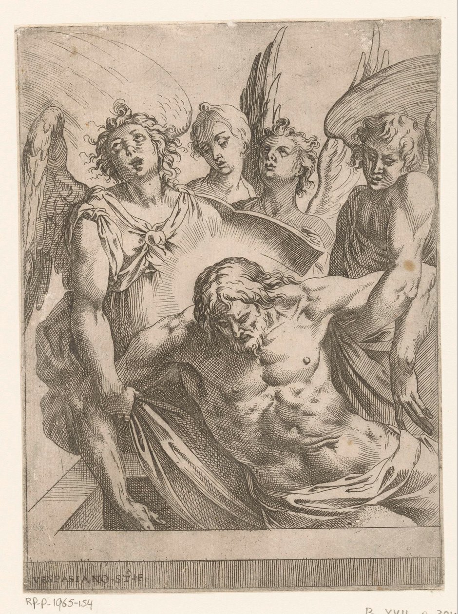 Anges avec le corps du Christ - Vespasiano Strada