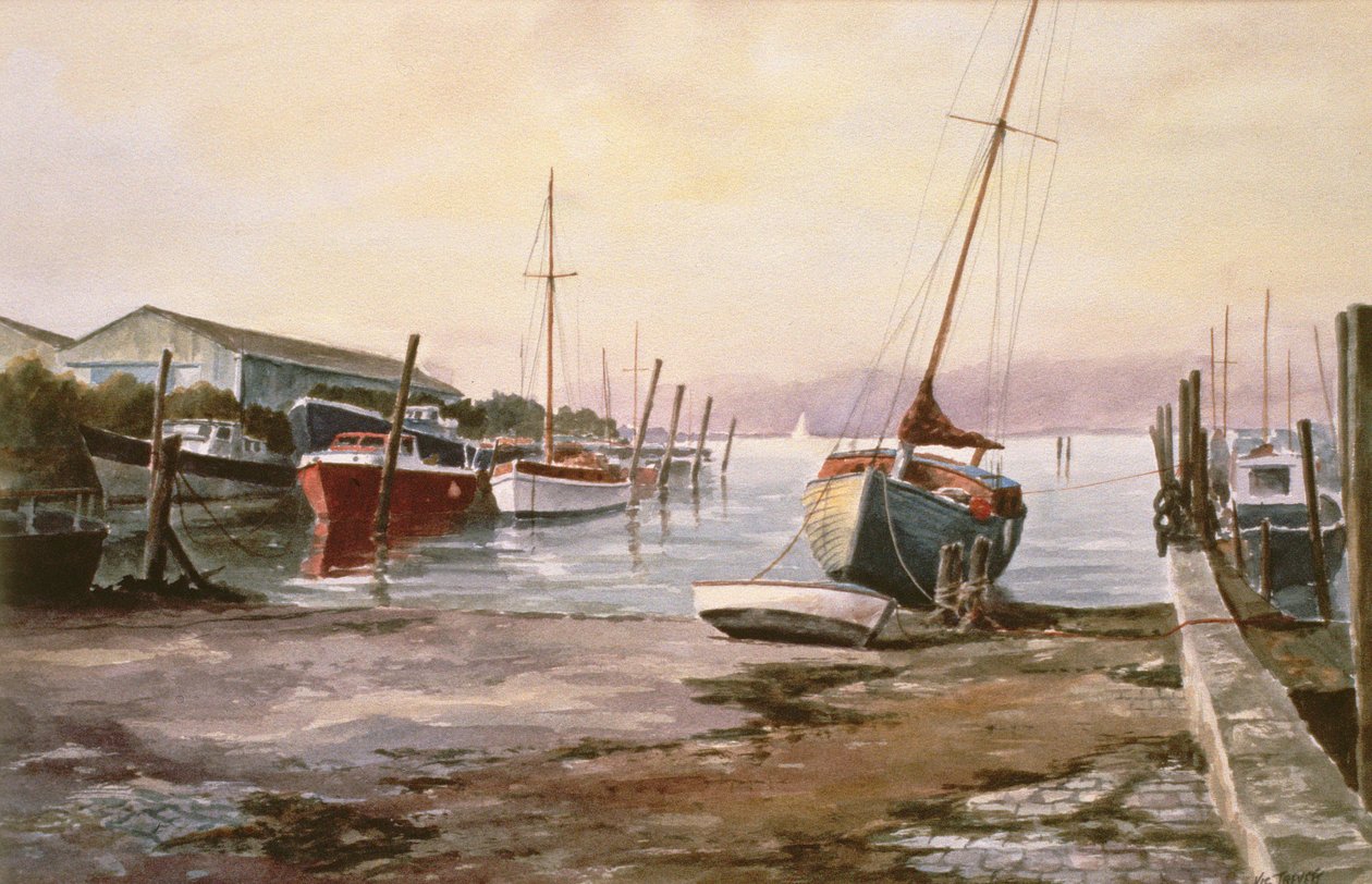 Quai de Gillingham sur la Medway - Vic Trevett