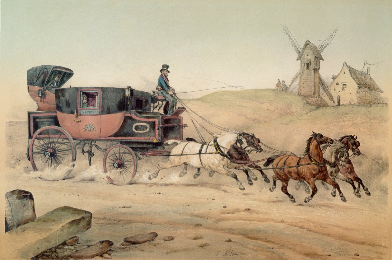 La diligence - Victor Adam