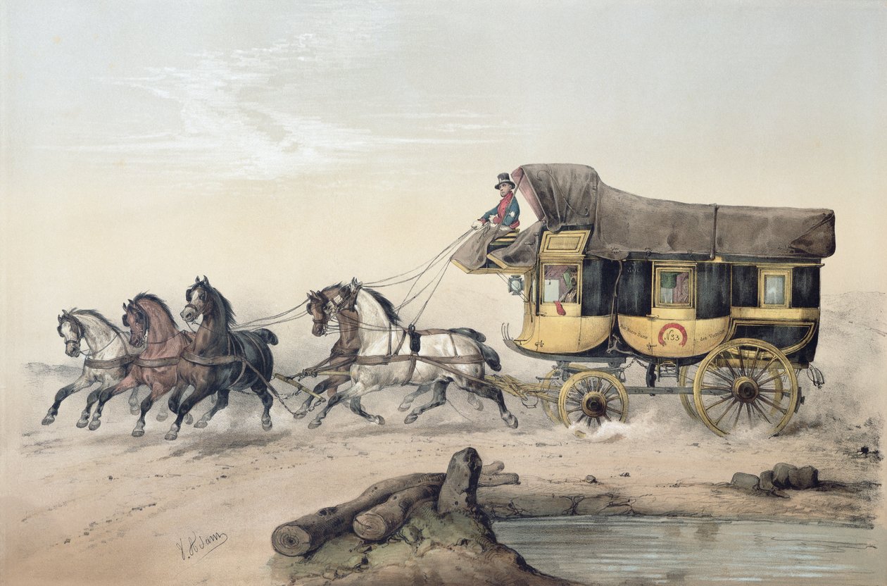 La Diligence - Victor Adam