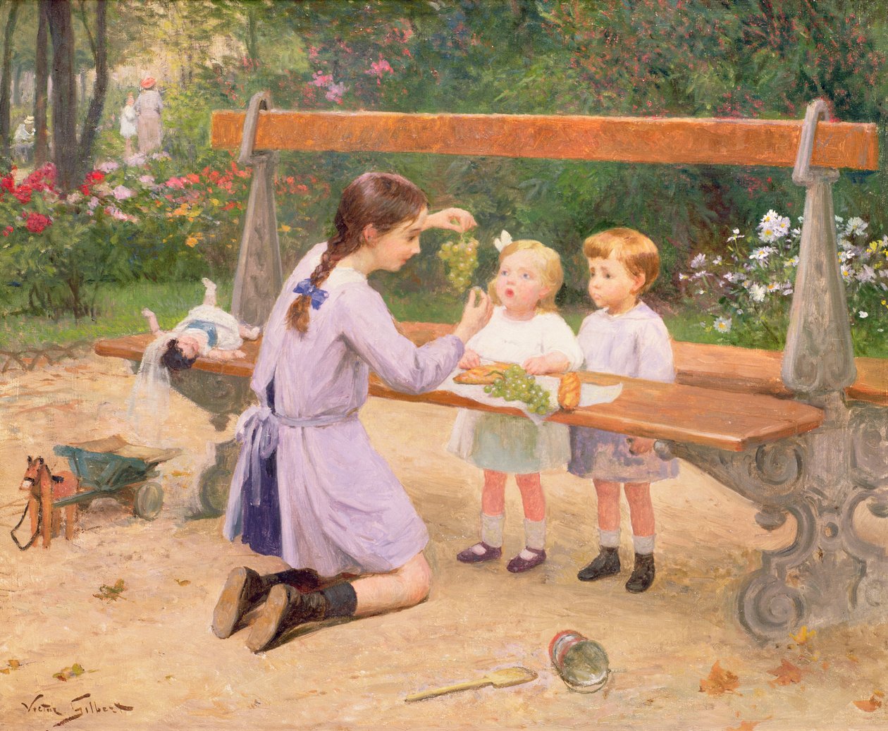 Dégustation de raisin - Victor Gabriel Gilbert