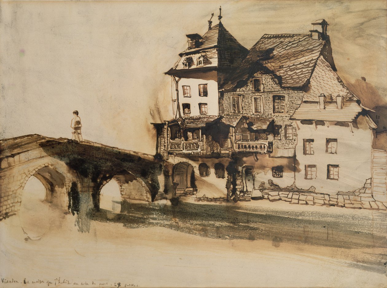 La maison où je vis près du pont à Vianden, 28 juillet 1871 - Victor Hugo