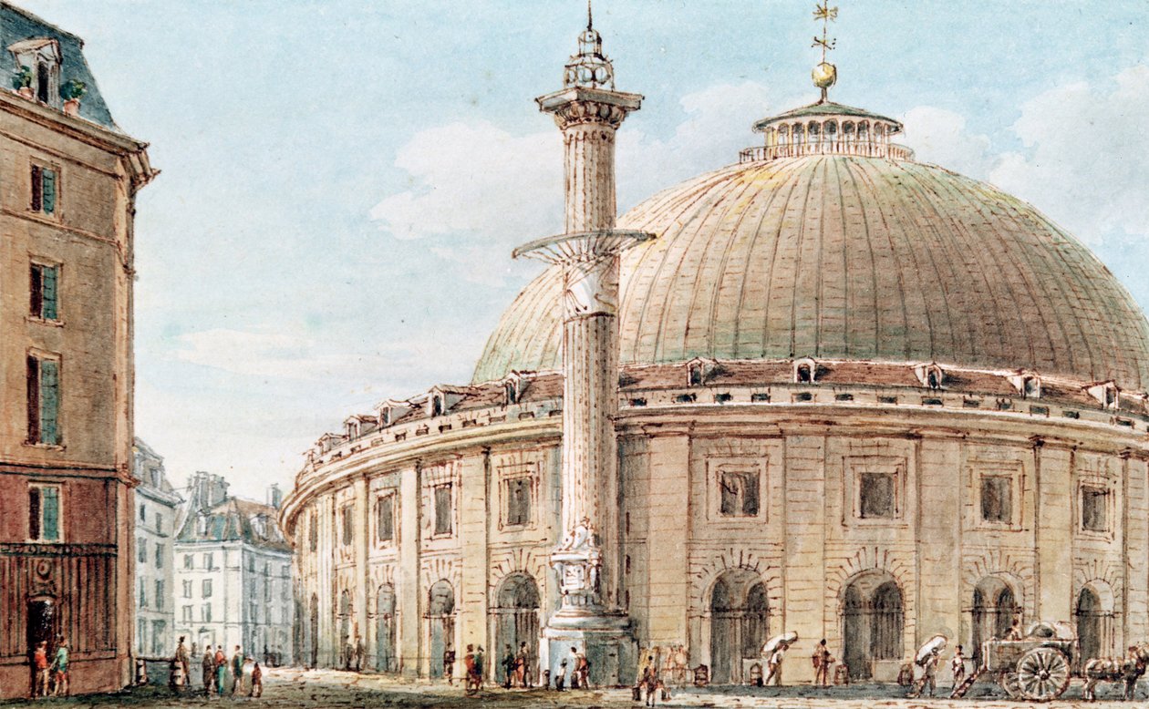 Vue du marché aux grains et de la colonne astronomique, Paris, 18e-19e siècle - Victor Jean Nicolle