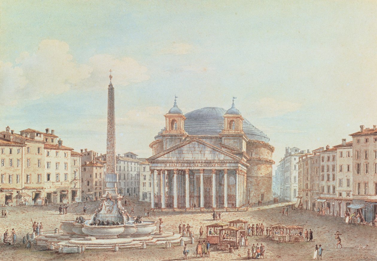 Vue du Panthéon, Rome - Victor Jean Nicolle