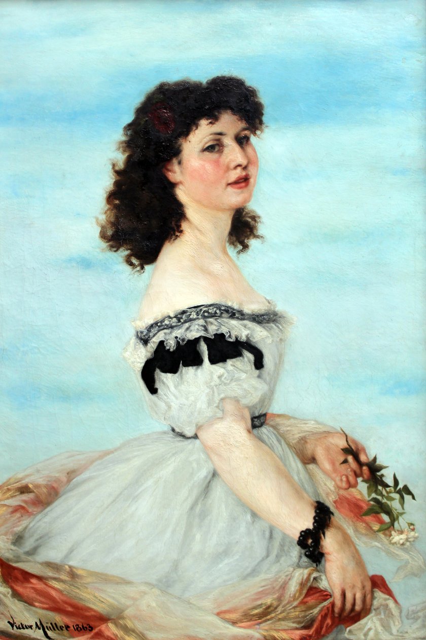 Portrait de Berta von Radowitz enfant - Victor Müller