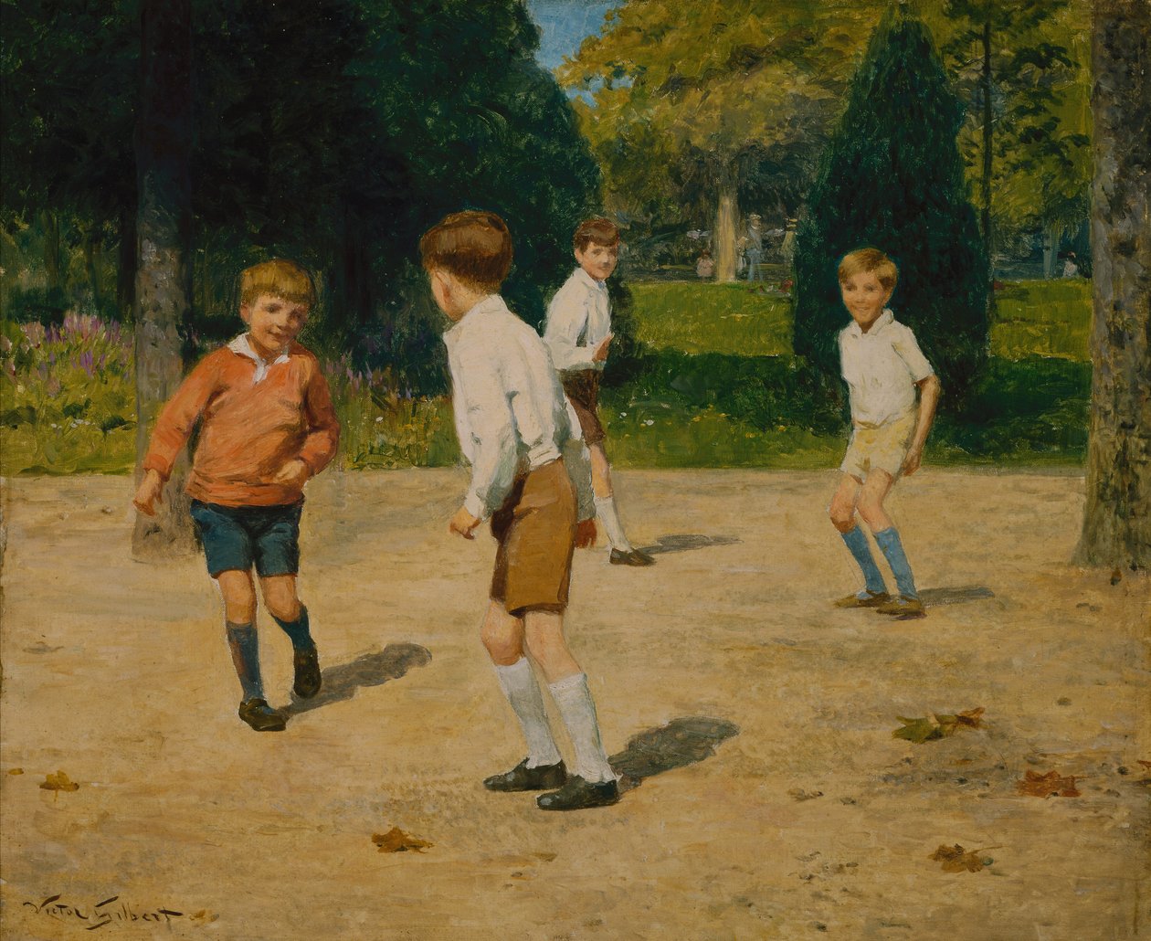 Garçons jouant - Victor Gabriel Gilbert