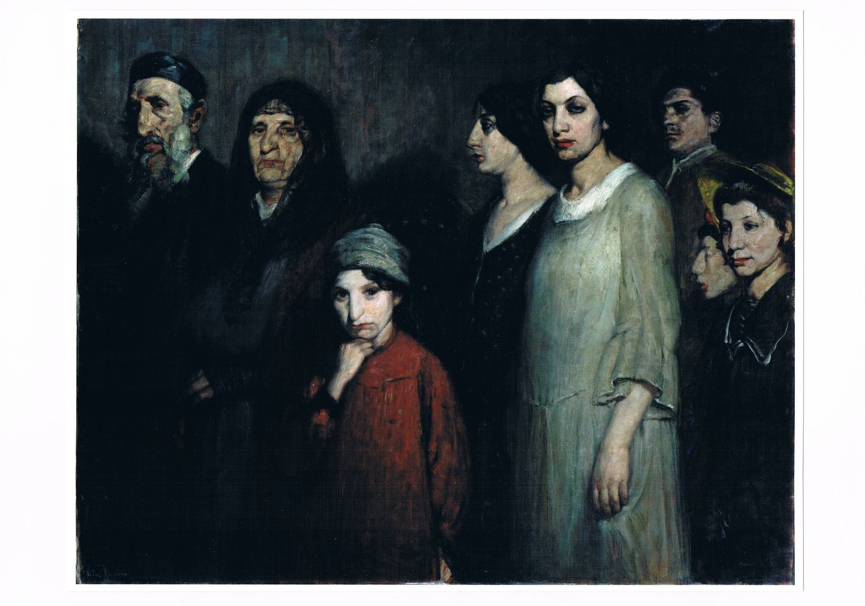 Les émigrants, vers 1910 (huile sur toile) - Victor Hageman