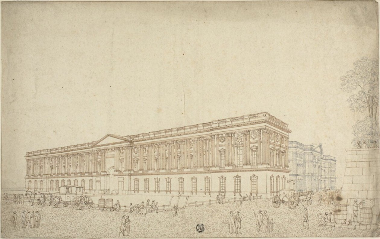 La colonnade du Louvre - Victor Jean Nicolle