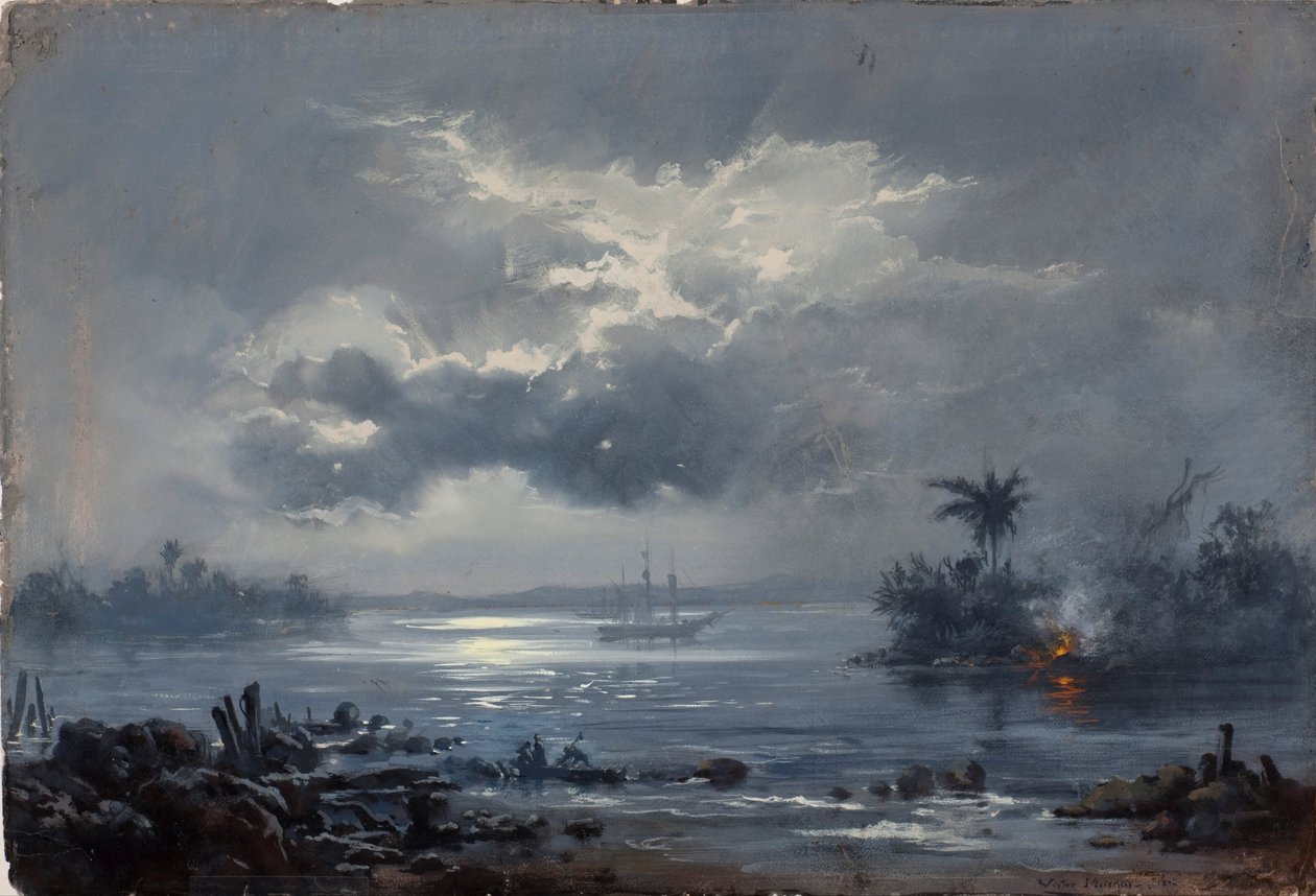 Étude pour « Passage de Humaitá » - Victor Meirelles