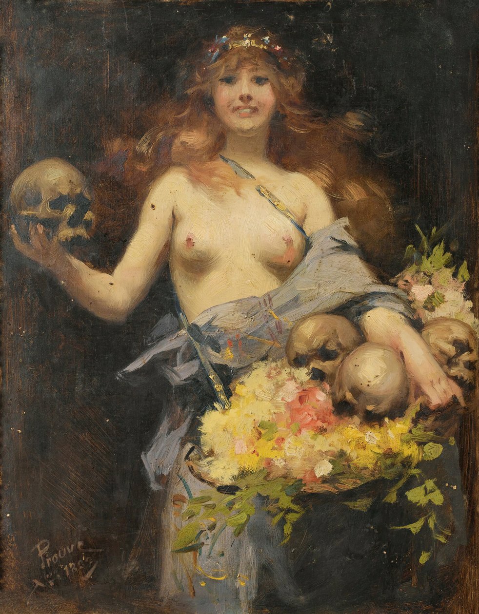 Le vendeur de fleurs - Victor Prouvé