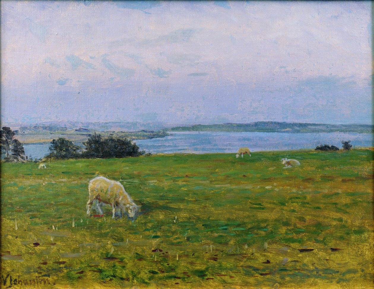 Moutons paissant, Osterby, Skagen - Viggo Johansen