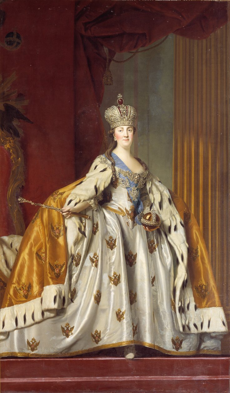 Catherine II de Russie en robe de couronnement - Vigilius Eriksen