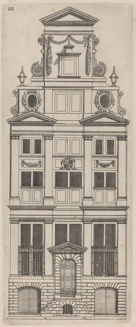 Élévation de façade hollandaise : pl. 3 - Vignola