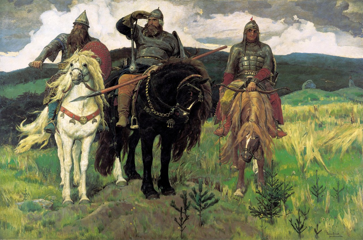 Bogatyrs, 1898 - Viktor Mikhaylovich Vasnetsov