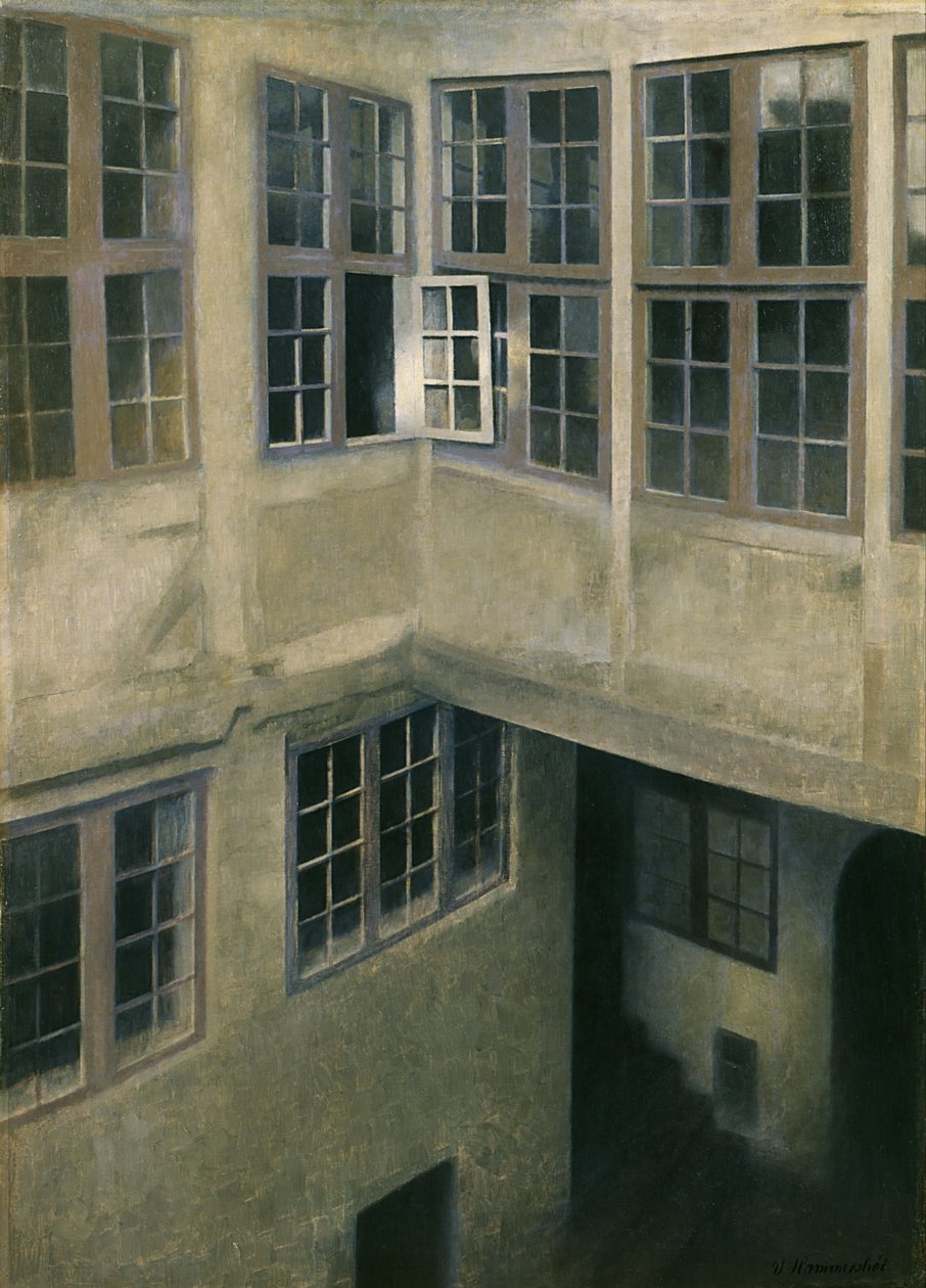 Intérieur de la cour, Strandgade 30 - Vilhelm Hammershøi