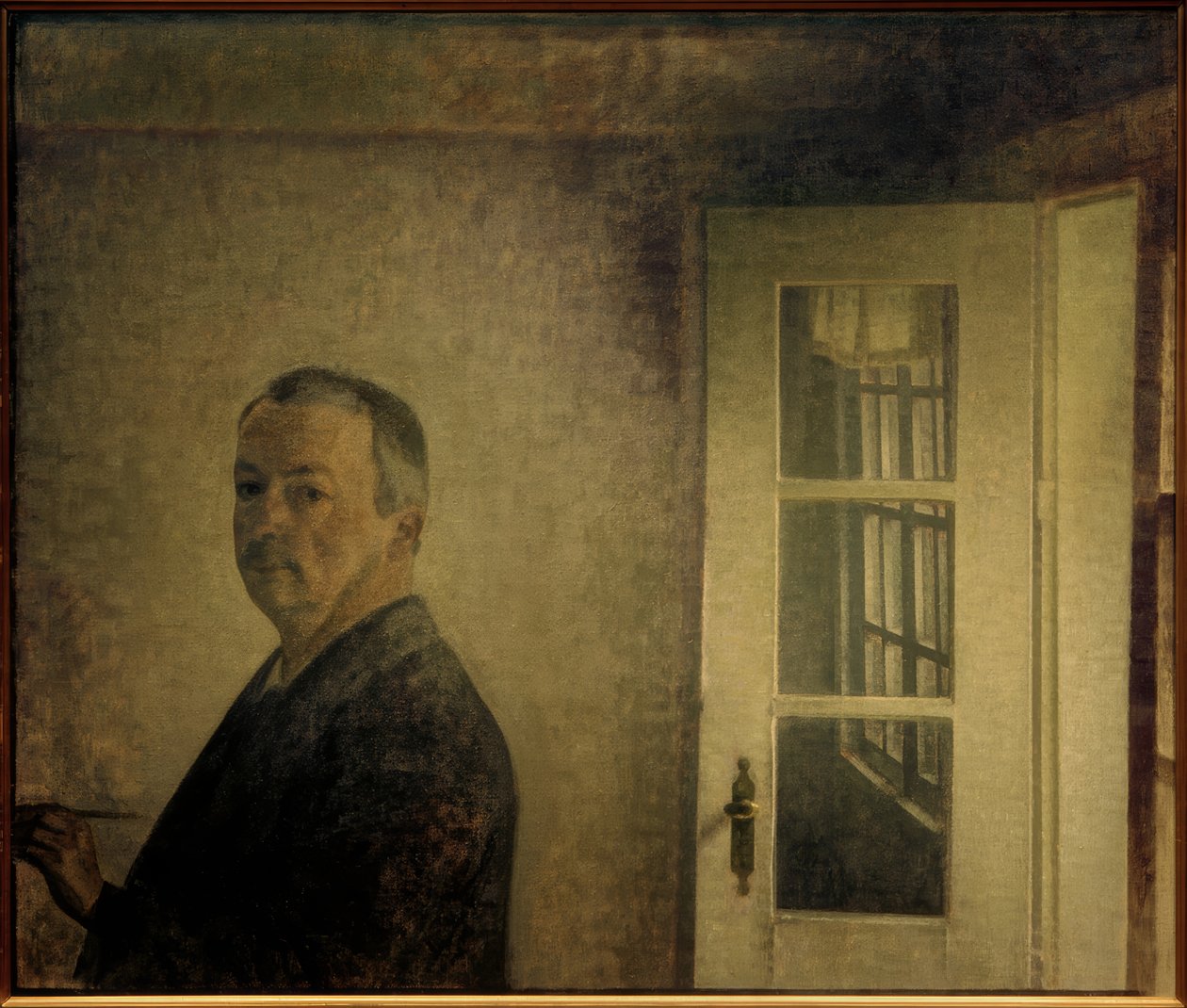 Autoportrait. "Spurveskjul" - Vilhelm Hammershoi