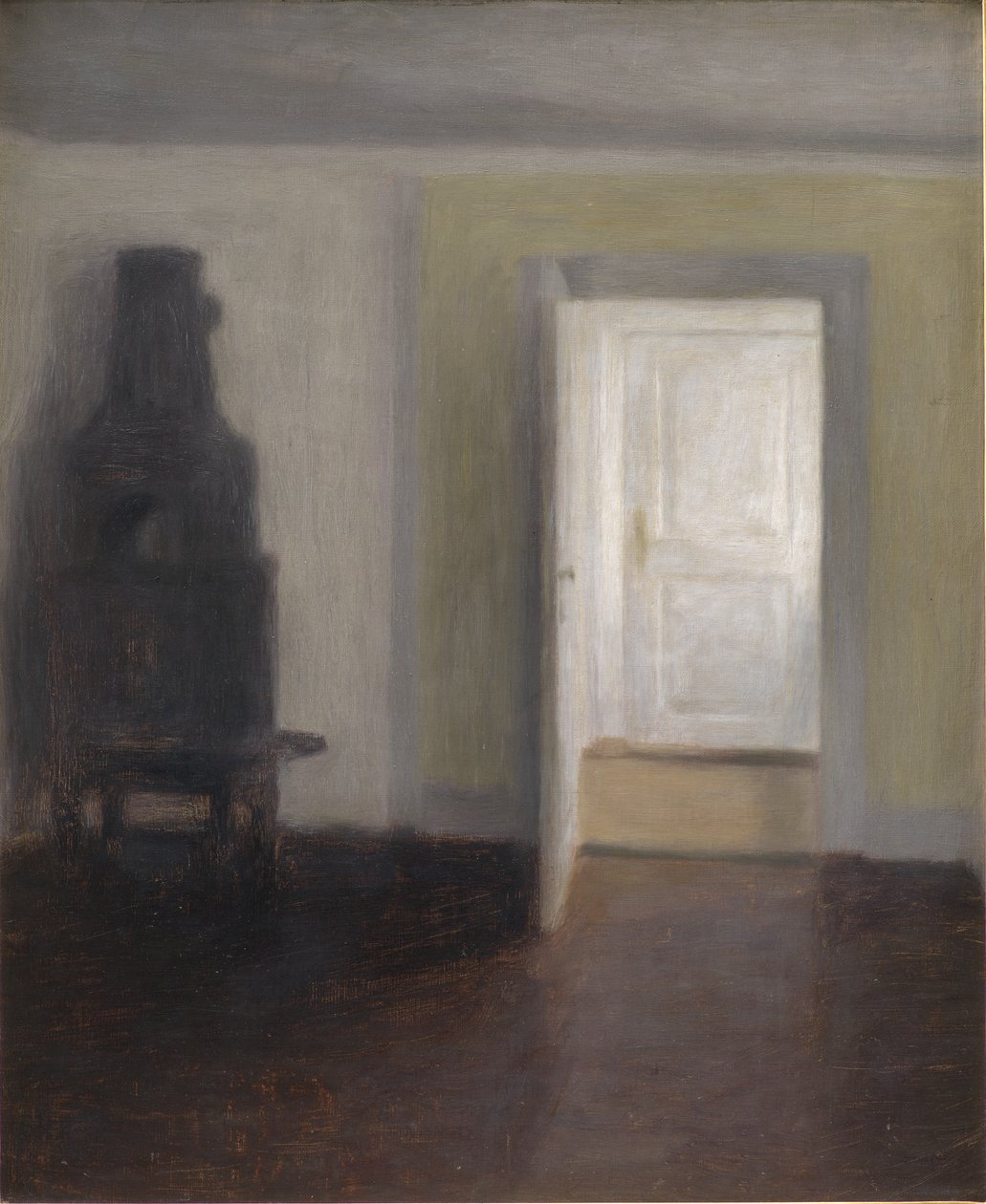 Intérieur. Un Vieux Poêle - Vilhelm Hammershøi