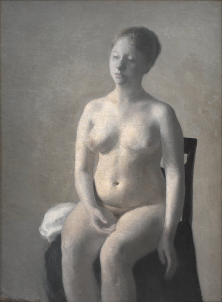 Femme nue assise - Vilhelm Hammershøi