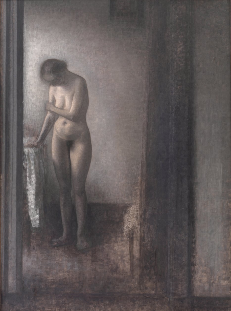 Nu féminin debout - Vilhelm Hammershøi