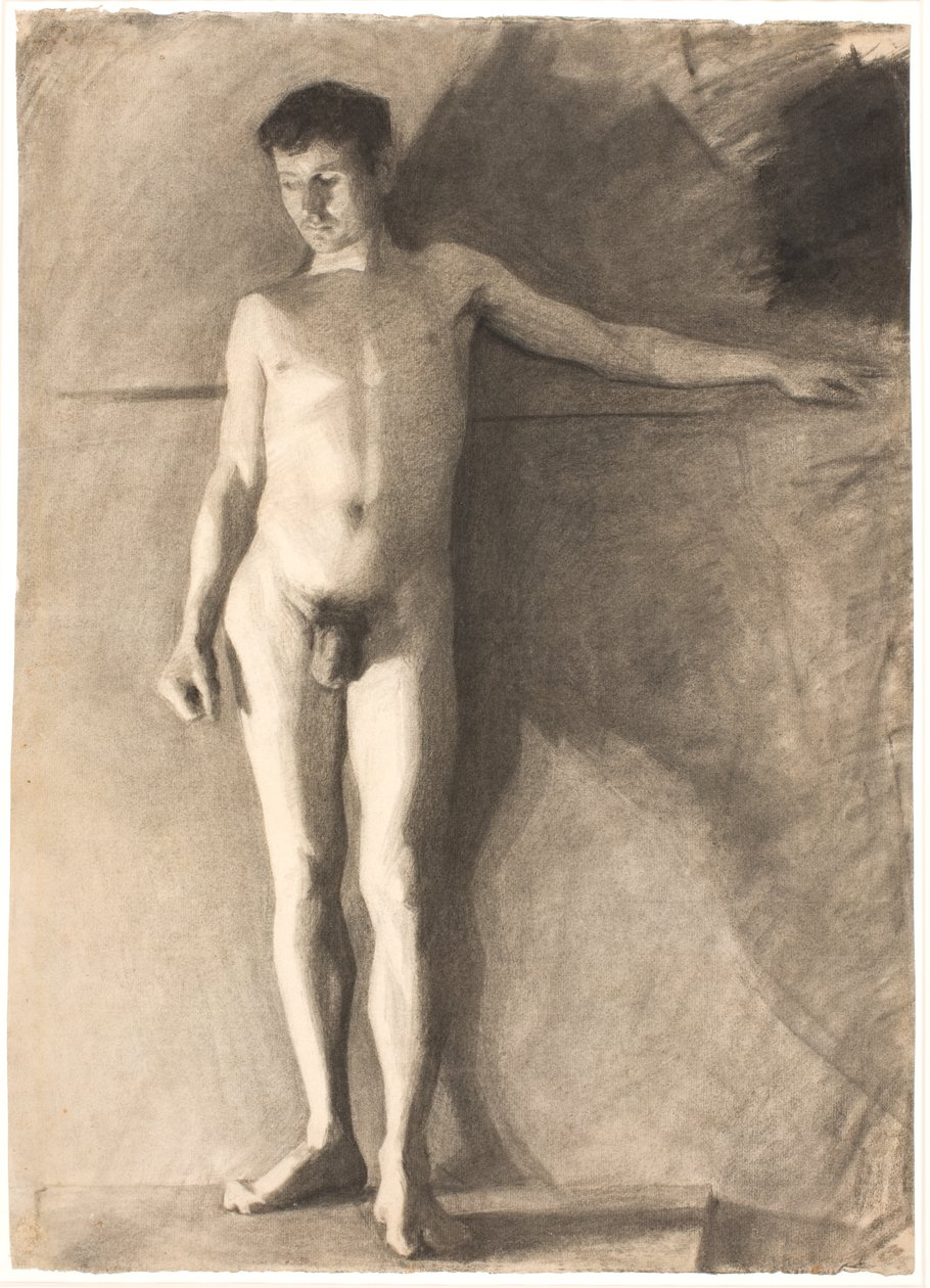 Modèle masculin debout - Vilhelm Hammershøi